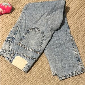 Zara Light Blue Flare & Wide Leg Jeans